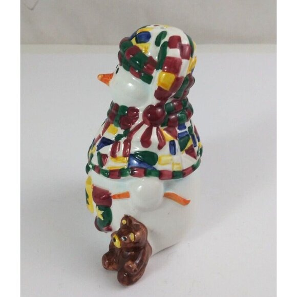 Vintage Winter By Leslie Beck JC Penny Christmas Snowmen Salt & Pepper Shakers - Picture 11 of 13